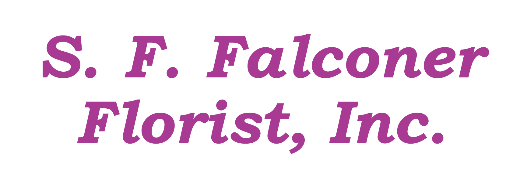 S. F. Falconer Florist, Inc. - Logo